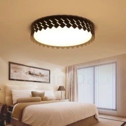 Lampada da soffitto moderna contemporanea LED integrato in metallo 45x45 cm