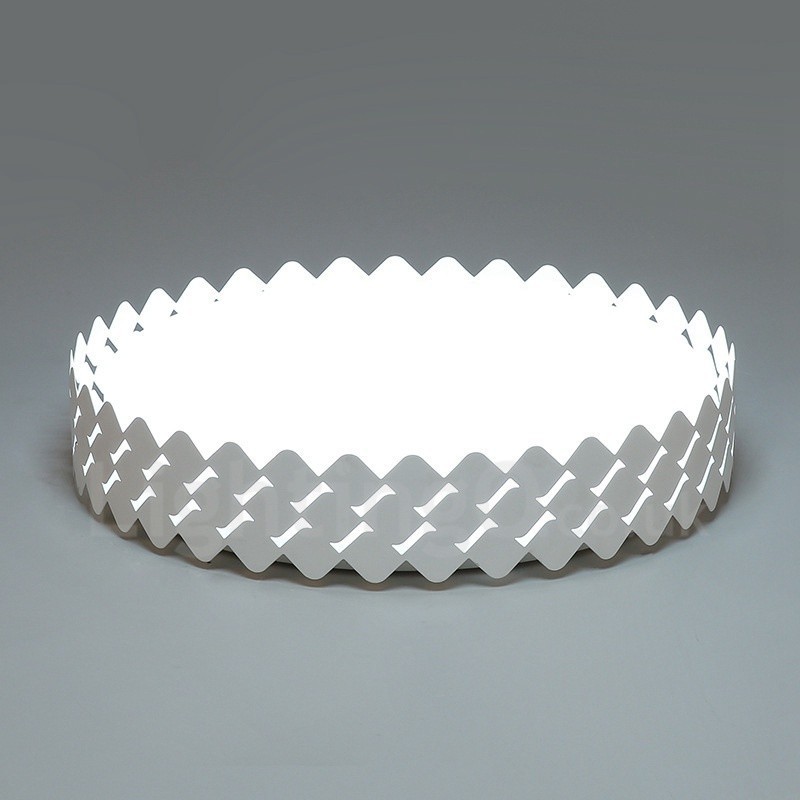 Lampada da soffitto moderna contemporanea LED integrato in metallo 45x45 cm