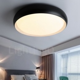 Lampada da soffitto moderna contemporanea LED integrato in metallo 48x8 cm