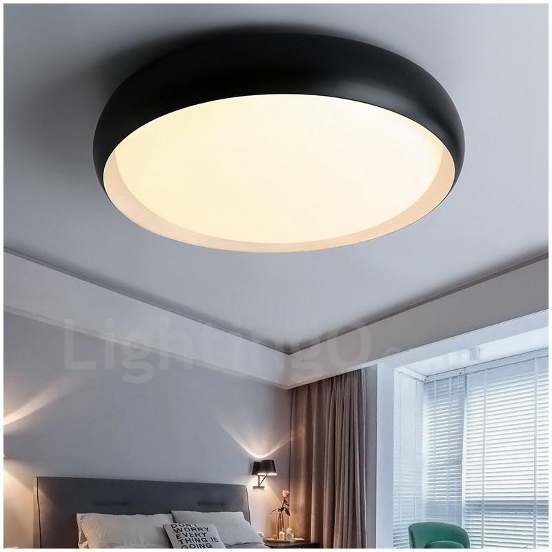 Lampada da soffitto moderna contemporanea LED integrato in metallo 48x8 cm