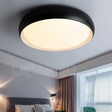 Lampada da soffitto moderna contemporanea LED integrato in metallo 48x8 cm