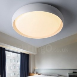 Lampada da soffitto moderna contemporanea LED integrato in metallo 48x8 cm