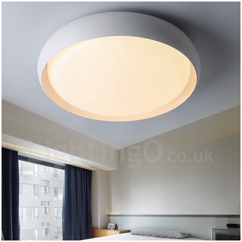Lampada da soffitto moderna contemporanea LED integrato in metallo 48x8 cm