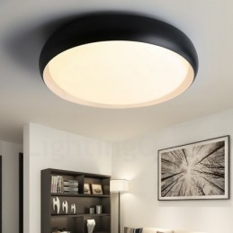 Lampada da soffitto moderna contemporanea LED integrato in metallo 48x8 cm