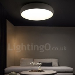 Lampada da soffitto moderna contemporanea LED integrato in metallo 48x8 cm