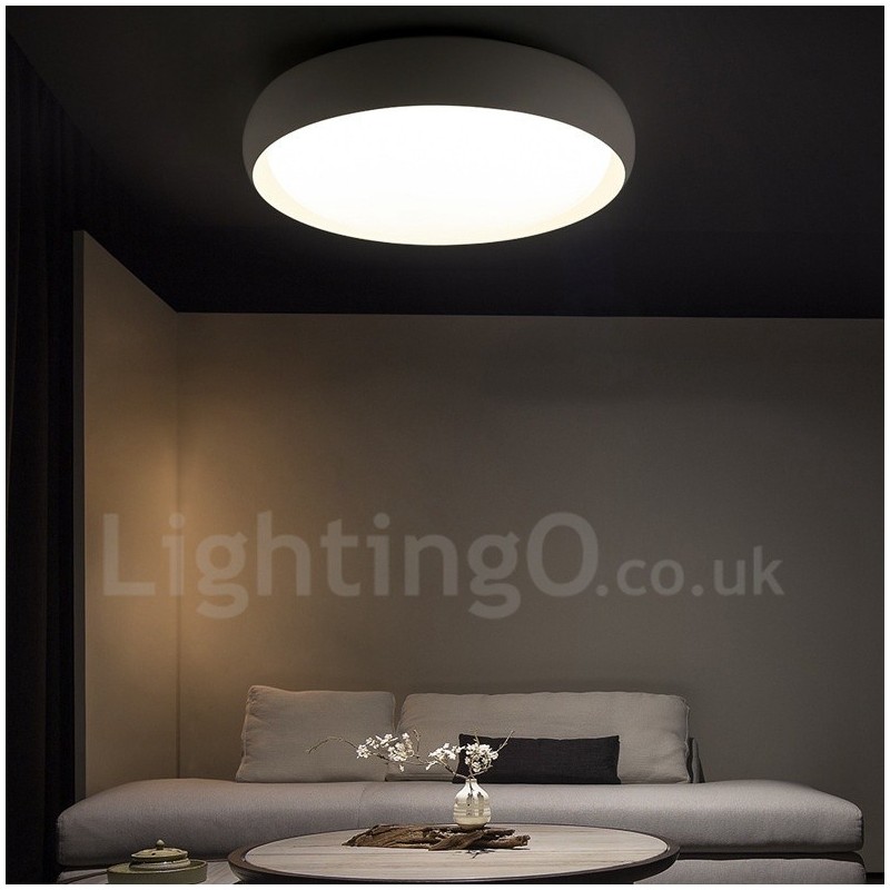 Lampada da soffitto moderna contemporanea LED integrato in metallo 48x8 cm