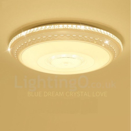 Lampada da soffitto moderna contemporanea LED integrato in metallo 62 cm