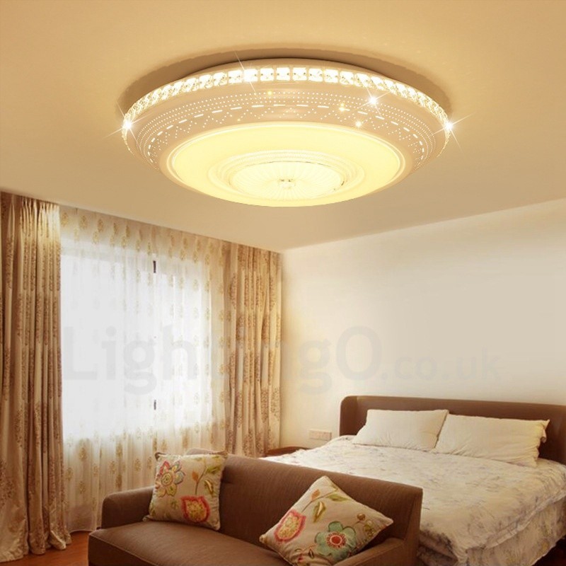 Lampada da soffitto moderna contemporanea LED integrato in metallo 62 cm