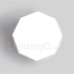 Lampada da soffitto LED integrato moderna in metallo 40x40 cm con telecomando