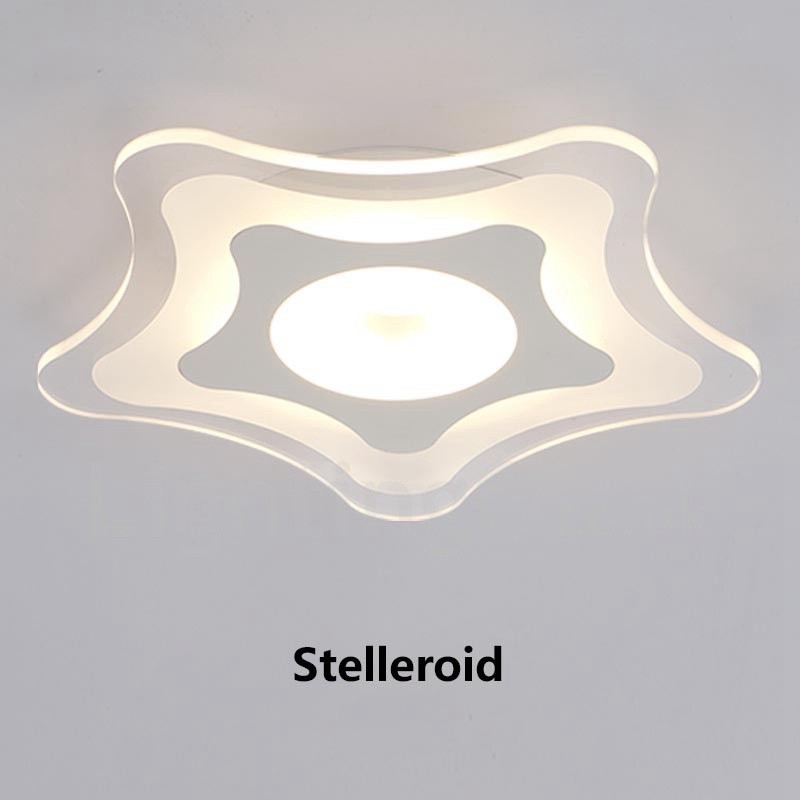 Lampada da soffitto LED integrato in metallo 42x42 cm con telecomando