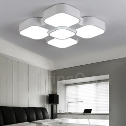 Lampada da soffitto moderna contemporanea con LED integrato in metallo 50 x 50 x 9 mm