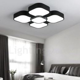 Lampada da soffitto moderna contemporanea con LED integrato in metallo 50 x 50 x 9 mm
