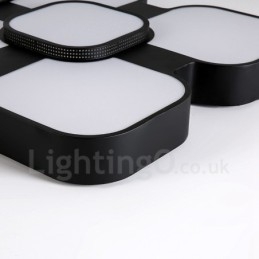 Lampada da soffitto moderna contemporanea con LED integrato in metallo 50 x 50 x 9 mm