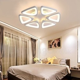 Lampada da soffitto LED integrato moderna a 6 luci 50 x 10 cm