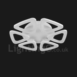 Lampada da soffitto LED integrato moderna a 6 luci 50 x 10 cm