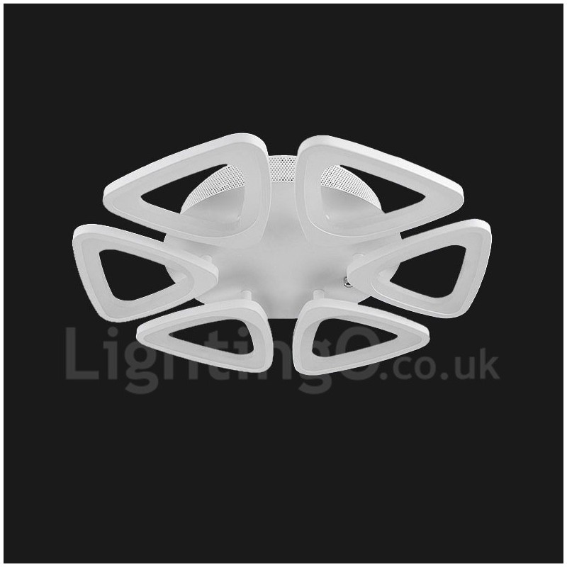 Lampada da soffitto LED integrato moderna a 6 luci 50 x 10 cm