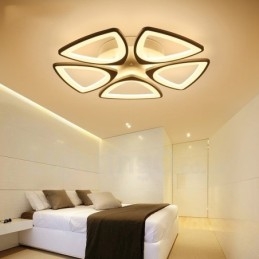 Lampada da soffitto moderna contemporanea a 5 luci con LED integrato 68x10 cm