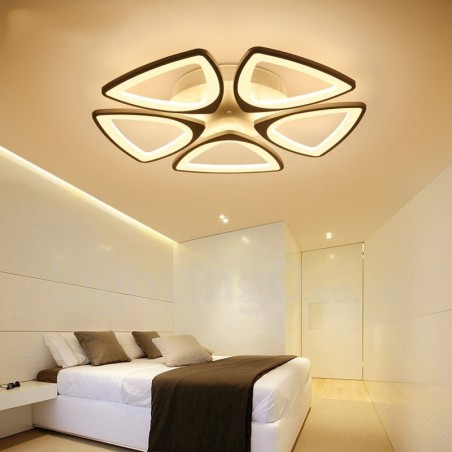 Lampada da soffitto moderna contemporanea a 5 luci con LED integrato 68x10 cm