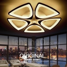 Lampada da soffitto moderna contemporanea a 5 luci con LED integrato 68x10 cm