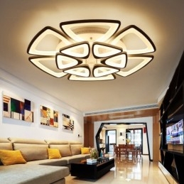 Lampada da soffitto LED integrato moderna e contemporanea 12 luci 84x15 cm