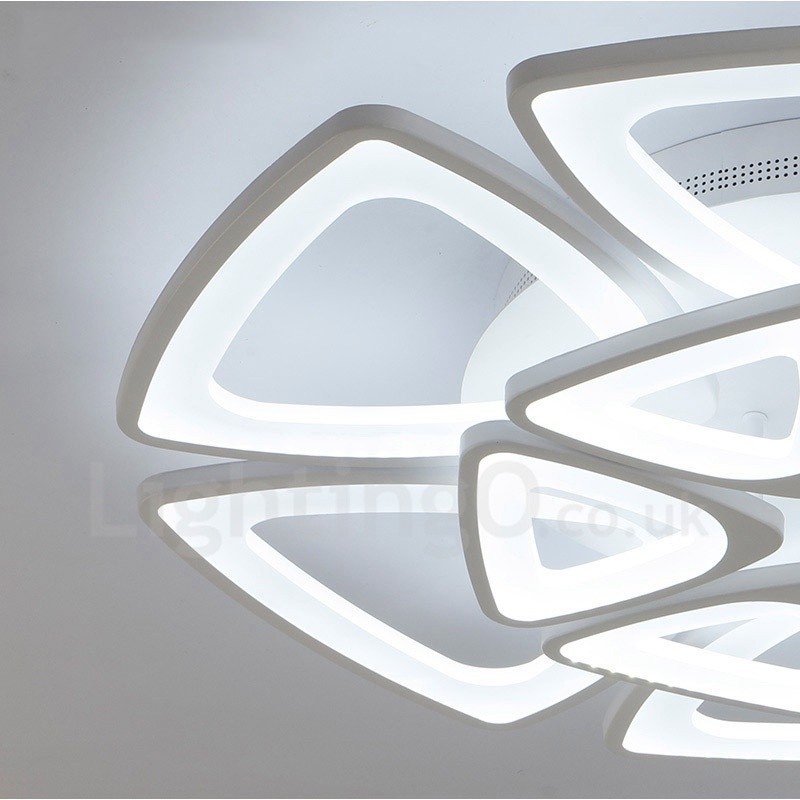 Lampada da soffitto LED integrato moderna e contemporanea 12 luci 84x15 cm