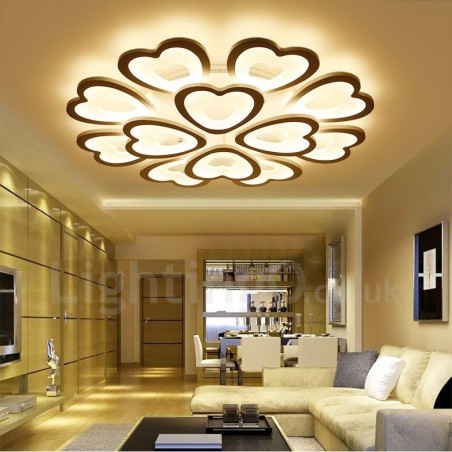 Lampada da soffitto moderna e contemporanea 12 luci LED integrato 100x15 cm