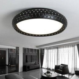 Lampada da soffitto moderna contemporanea in metallo con LED integrato 45 x 8 cm