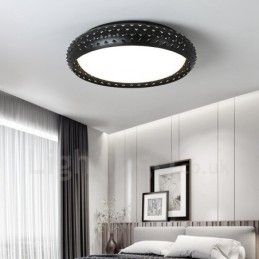 Lampada da soffitto moderna contemporanea in metallo con LED integrato 45 x 8 cm