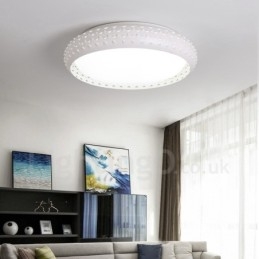 Lampada da soffitto moderna contemporanea in metallo con LED integrato 45 x 8 cm