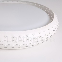 Lampada da soffitto moderna contemporanea in metallo con LED integrato 45 x 8 cm
