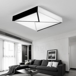 Lampada da soffitto moderna contemporanea in metallo con LED integrato 50 x 50 x 7 mm