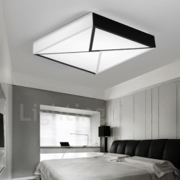 Lampada da soffitto moderna contemporanea in metallo con LED integrato 50 x 50 x 7 mm