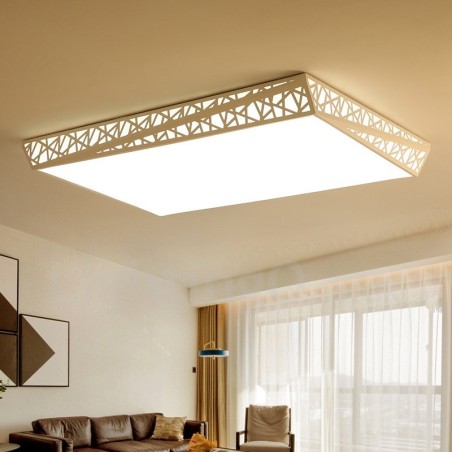 Lampada da soffitto moderna contemporanea LED integrato in metallo 90x63 cm