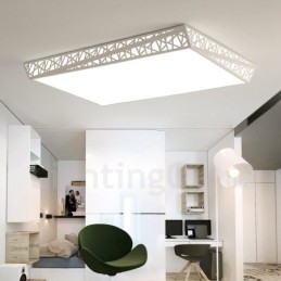 Lampada da soffitto moderna contemporanea LED integrato in metallo 90x63 cm