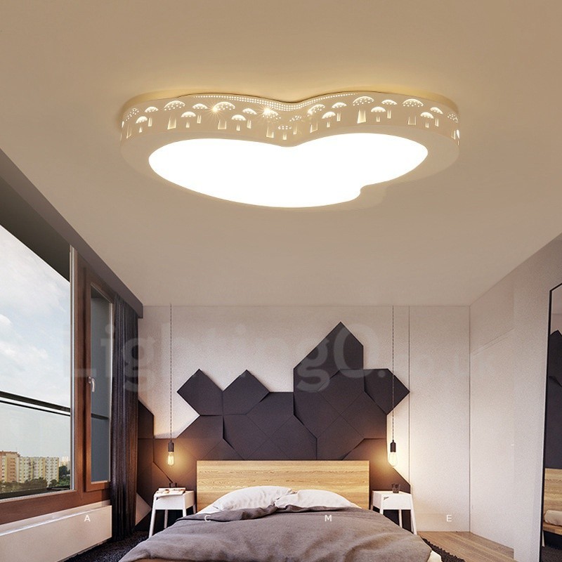 Lampada da soffitto moderna contemporanea con LED integrato e telecomando 55 x 10 cm