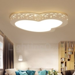 Lampada da soffitto moderna contemporanea con LED integrato e telecomando 55 x 10 cm