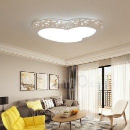 Lampada da soffitto moderna contemporanea con LED integrato e telecomando 55 x 10 cm