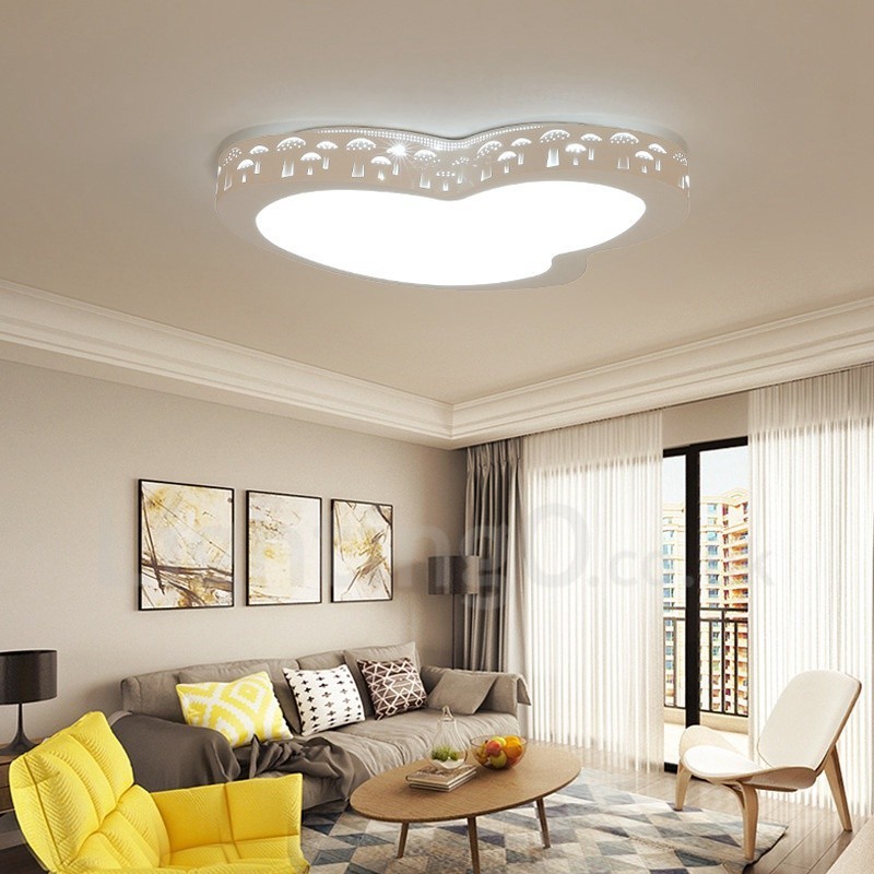 Lampada da soffitto moderna contemporanea con LED integrato e telecomando 55 x 10 cm