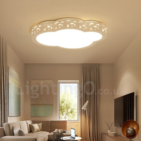 Lampada da soffitto LED integrato in metallo 50 x 10 cm