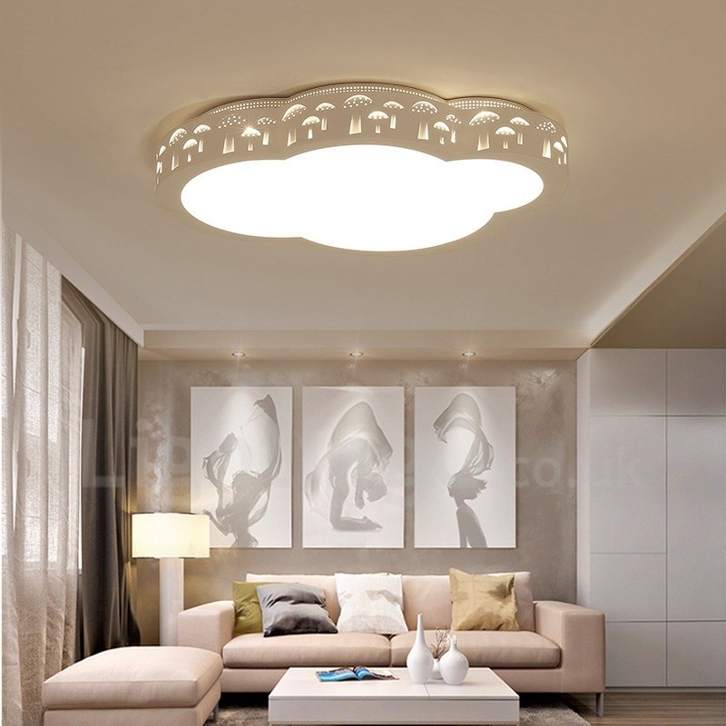 Lampada da soffitto LED integrato in metallo 50 x 10 cm