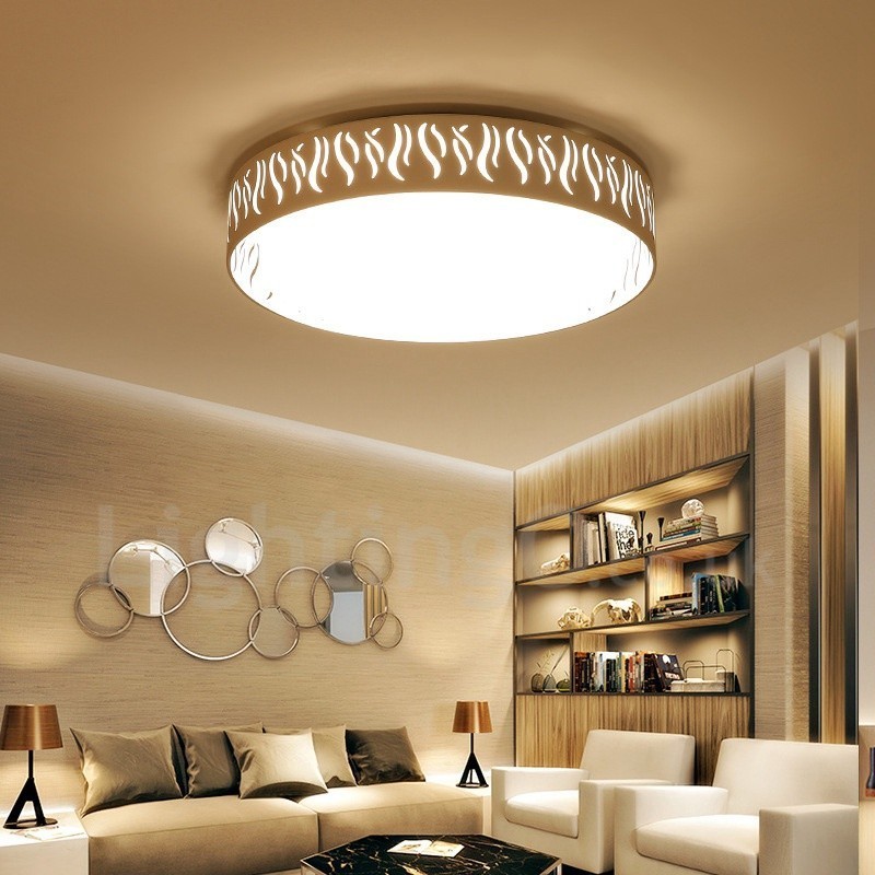Lampada da soffitto LED integrato in metallo 45 x 8 cm