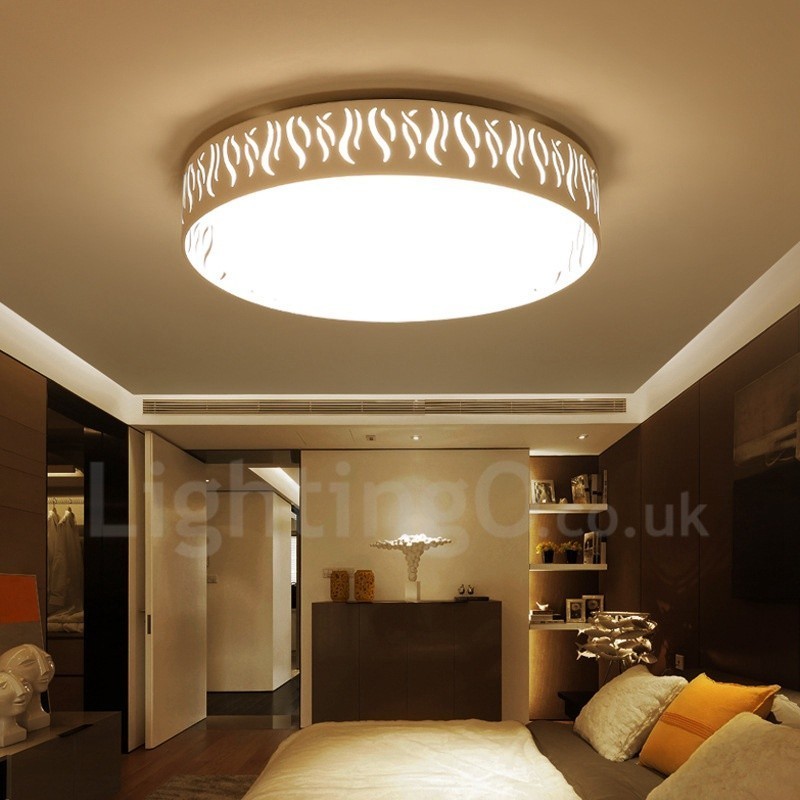 Lampada da soffitto LED integrato in metallo 45 x 8 cm