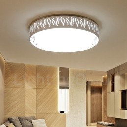 Lampada da soffitto LED integrato in metallo 45 x 8 cm