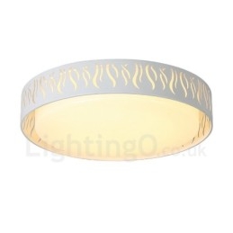Lampada da soffitto LED integrato in metallo 45 x 8 cm