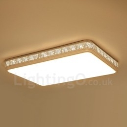 Lampada da soffitto moderna contemporanea LED integrato in metallo 97 x 67 cm