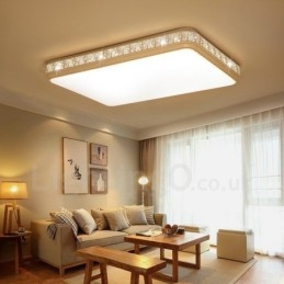 Lampada da soffitto moderna contemporanea LED integrato in metallo 97 x 67 cm