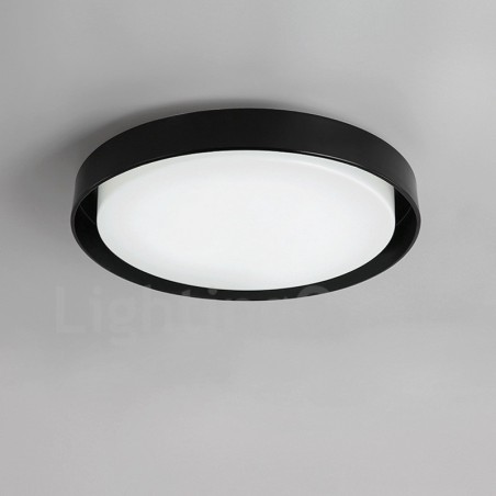 Lampada da soffitto LED integrato in metallo 48x8 mm con telecomando