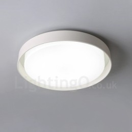 Lampada da soffitto LED integrato in metallo 48x8 mm con telecomando