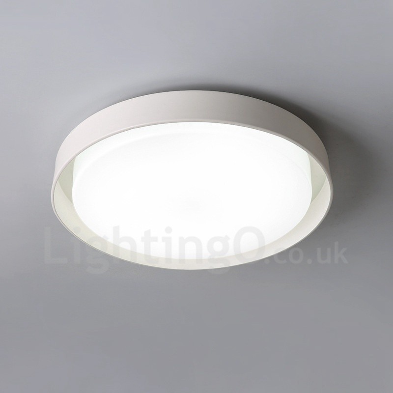 Lampada da soffitto LED integrato in metallo 48x8 mm con telecomando