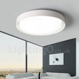 Lampada da soffitto LED integrato in metallo 48x8 mm con telecomando